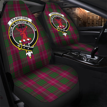 Crawford Tartan Car Seat Cover with Family Crest