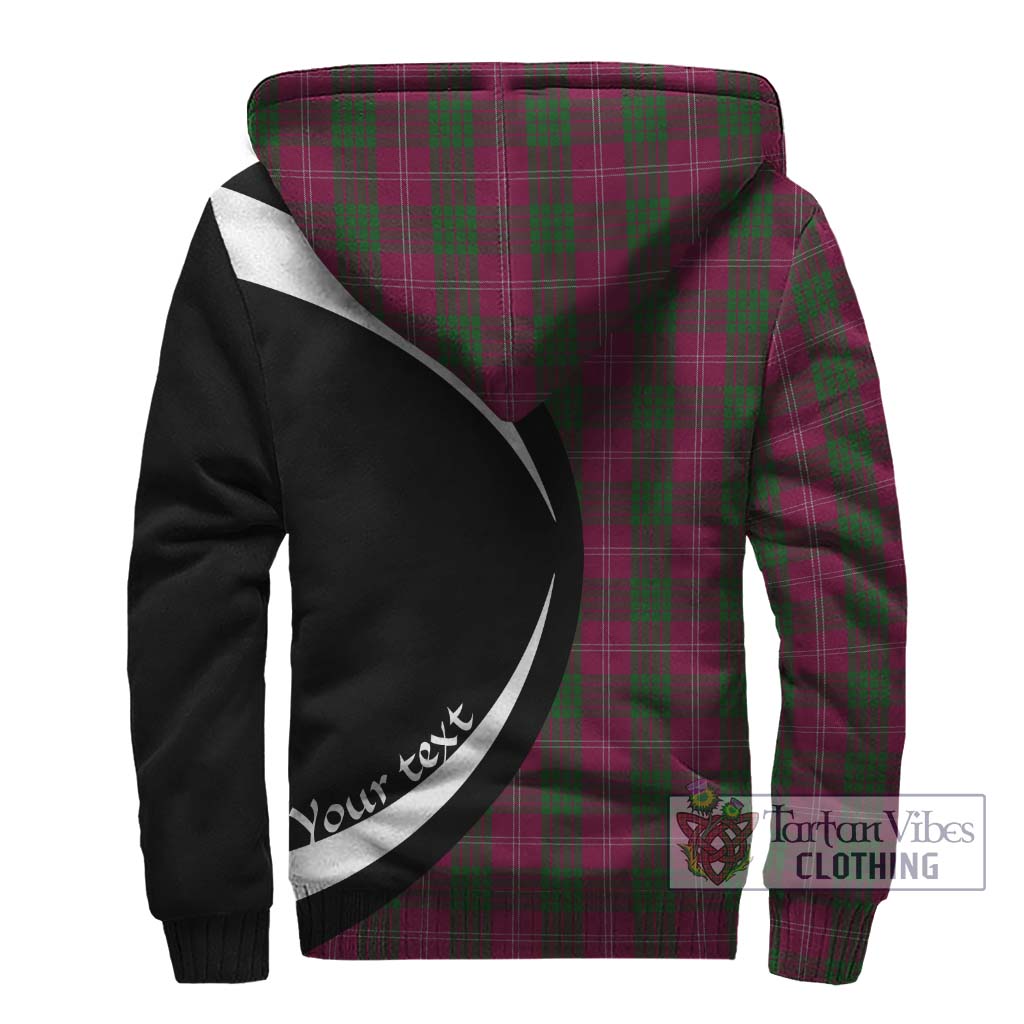 Tartan Vibes Clothing Crawford Tartan Sherpa Hoodie with Family Crest Circle Style