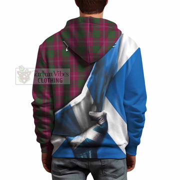 Crawford Tartan Hoodie with Family Crest Scotland Patriotic Style