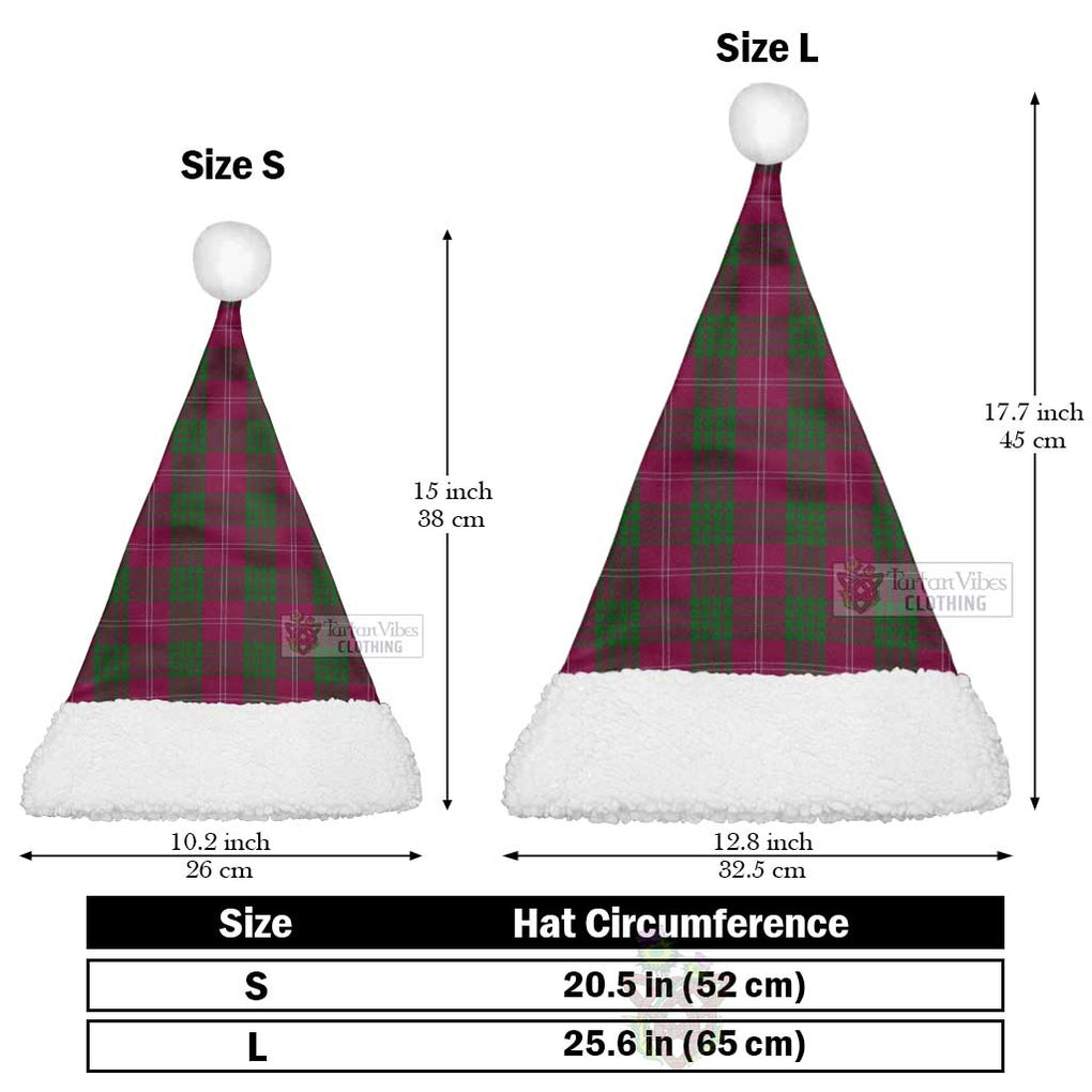 Tartan Vibes Clothing Crawford Tartan Christmas Santa Hats