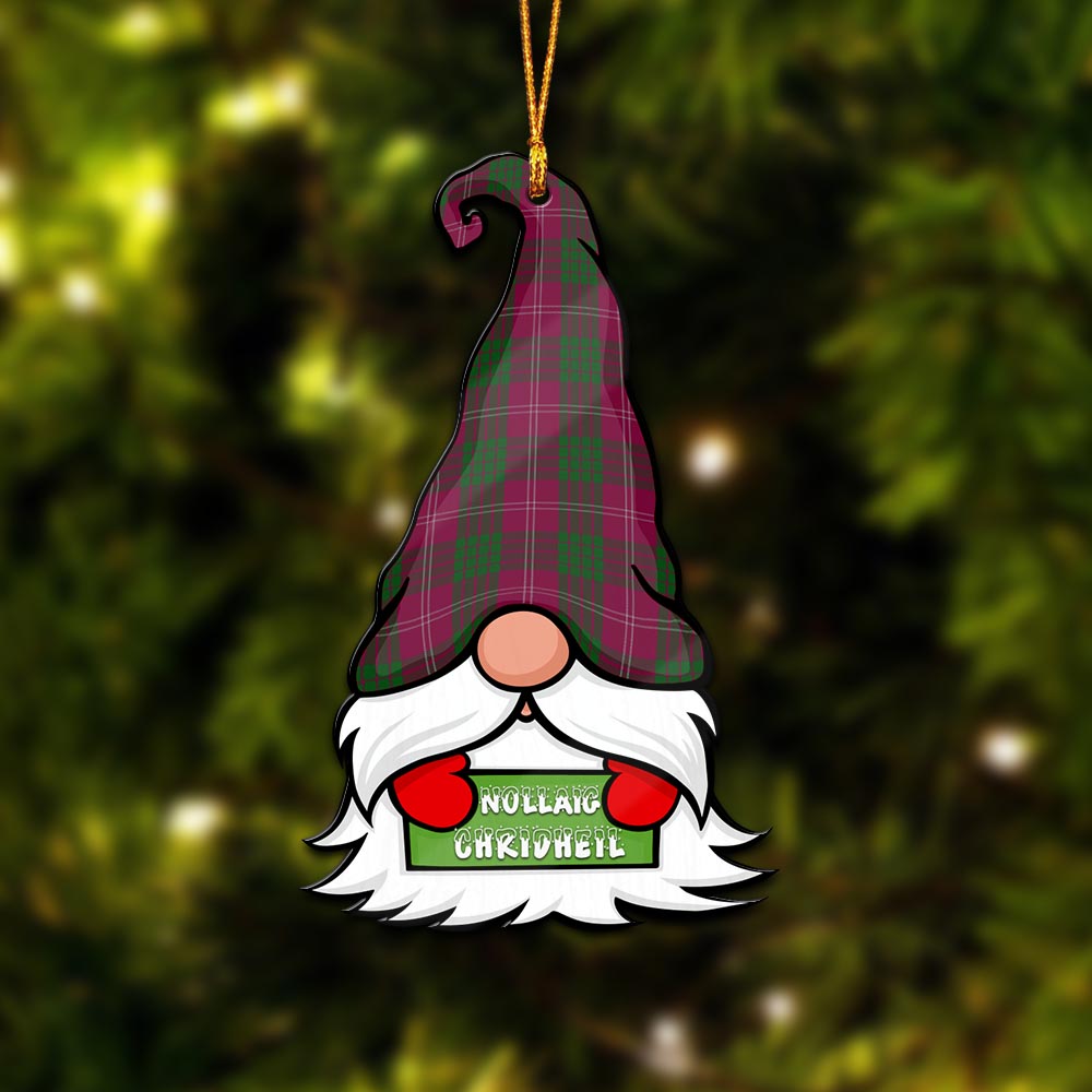 Crawford Gnome Christmas Ornament with His Tartan Christmas Hat - Tartanvibesclothing