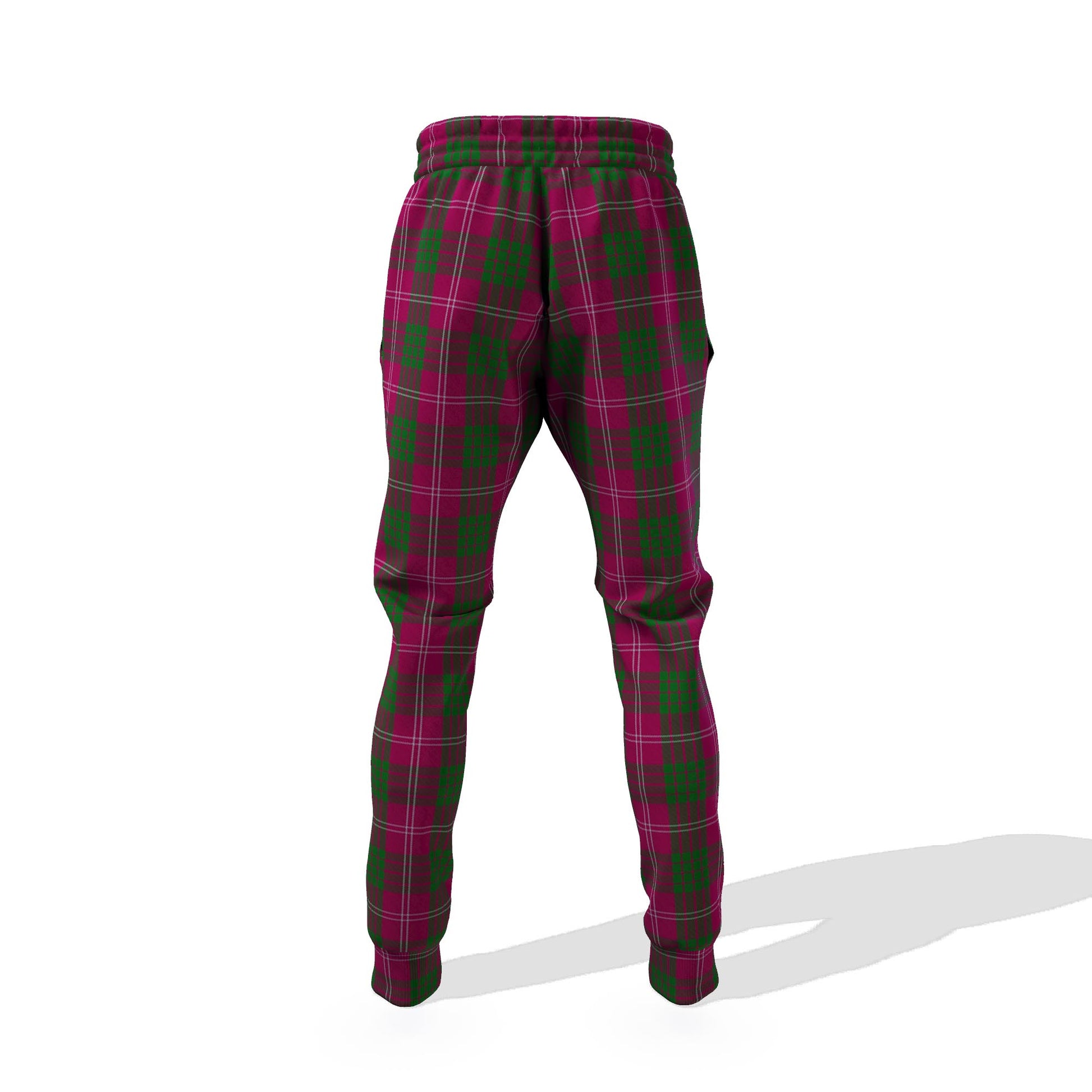 Crawford Tartan Joggers Pants with Family Crest 6XL - Tartan Vibes Clothing