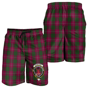 Crawford Tartan Mens Shorts with Family Crest