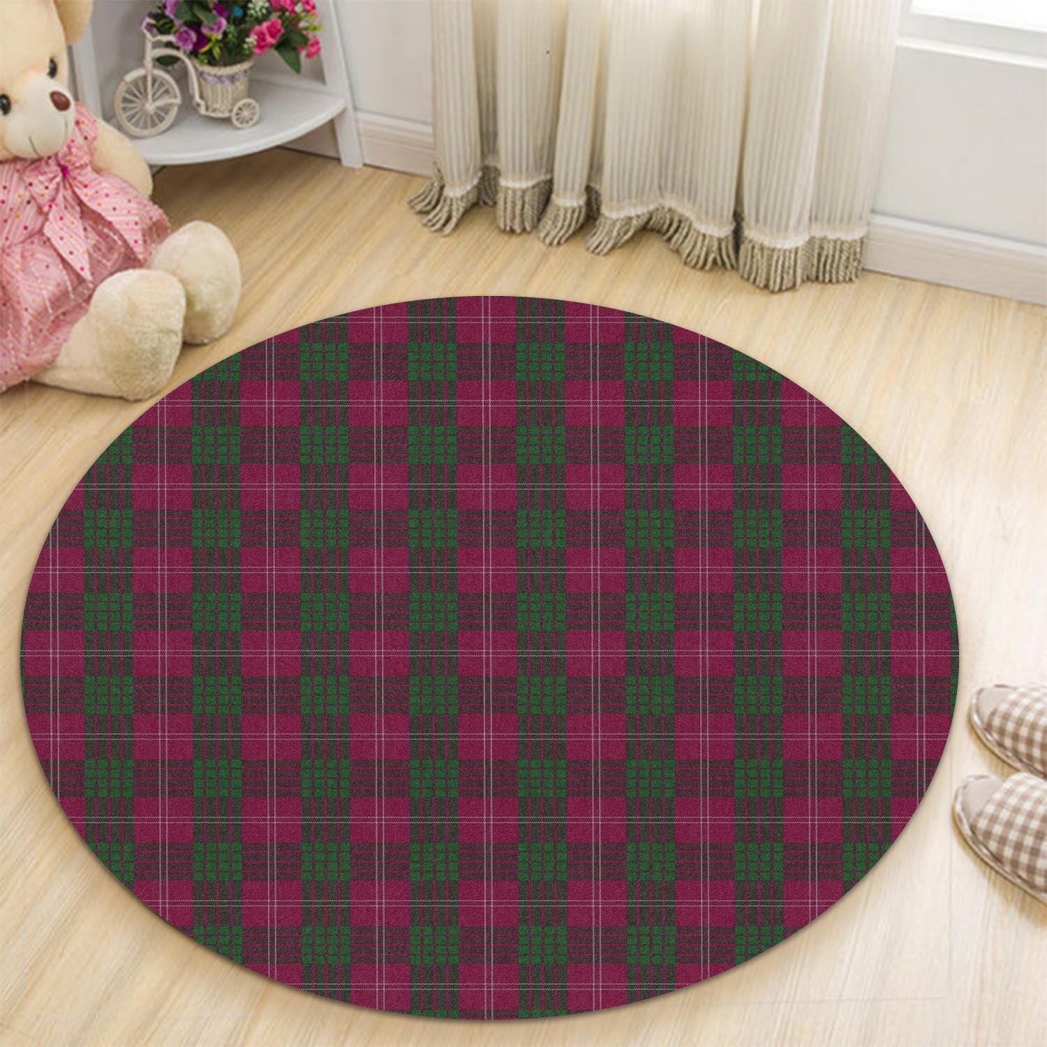 Crawford Tartan Round Rug - Tartanvibesclothing