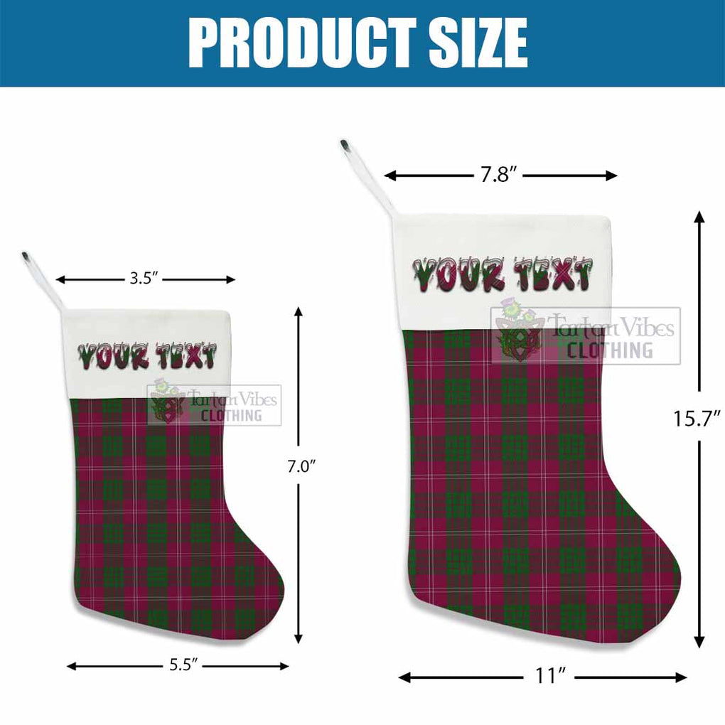 Tartan Vibes Clothing Crawford Tartan Christmas Stocking with Personalized Text