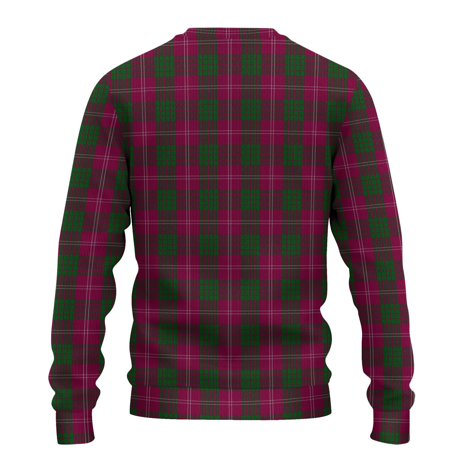 Crawford Tartan Knitted Sweater with Family Crest - Tartanvibesclothing