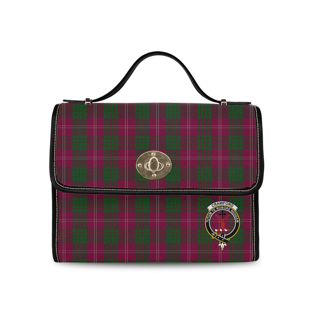 crawford-tartan-leather-strap-waterproof-canvas-bag-with-family-crest