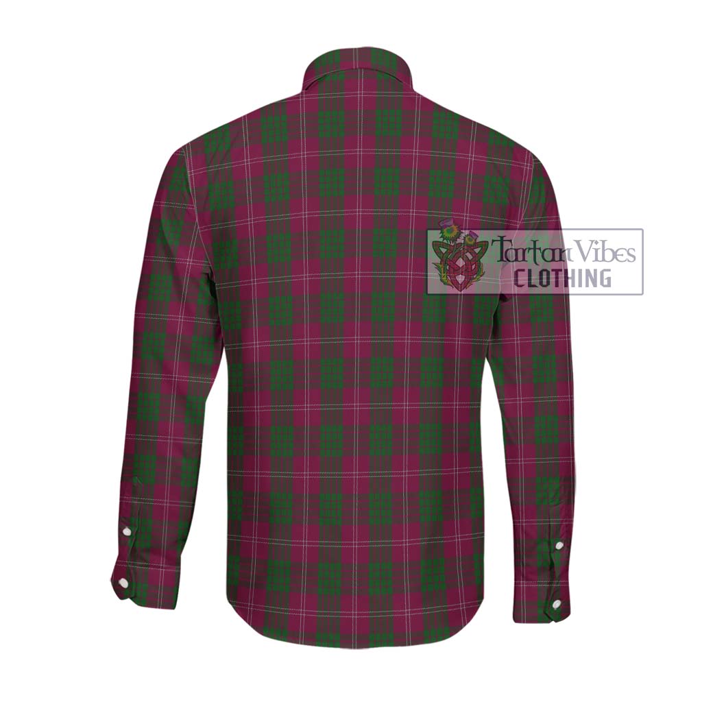 Tartan Vibes Clothing Crawford Tartan Long Sleeve Button Shirt with Family Crest DNA In Me Style