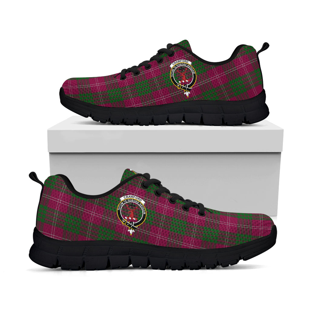 Crawford Tartan Sneakers with Family Crest - Tartan Vibes Clothing