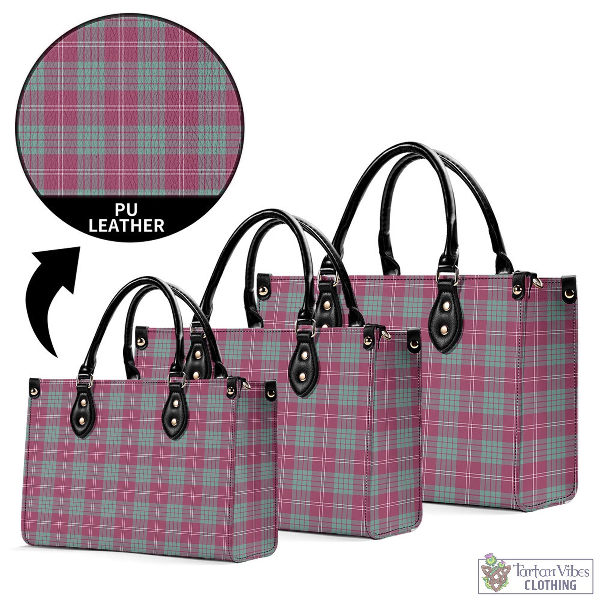 Tartan Vibes Clothing Crawford Ancient Tartan Luxury Leather Handbags