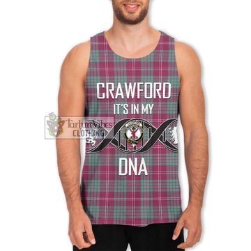 Crawford Ancient Tartan Men's Tank Top with Family Crest DNA In Me Style