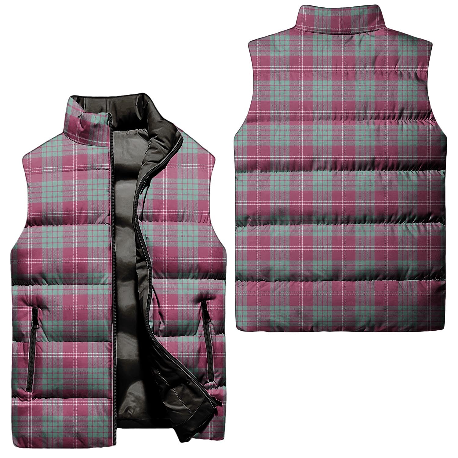 Crawford Ancient Tartan Sleeveless Puffer Jacket Unisex - Tartanvibesclothing