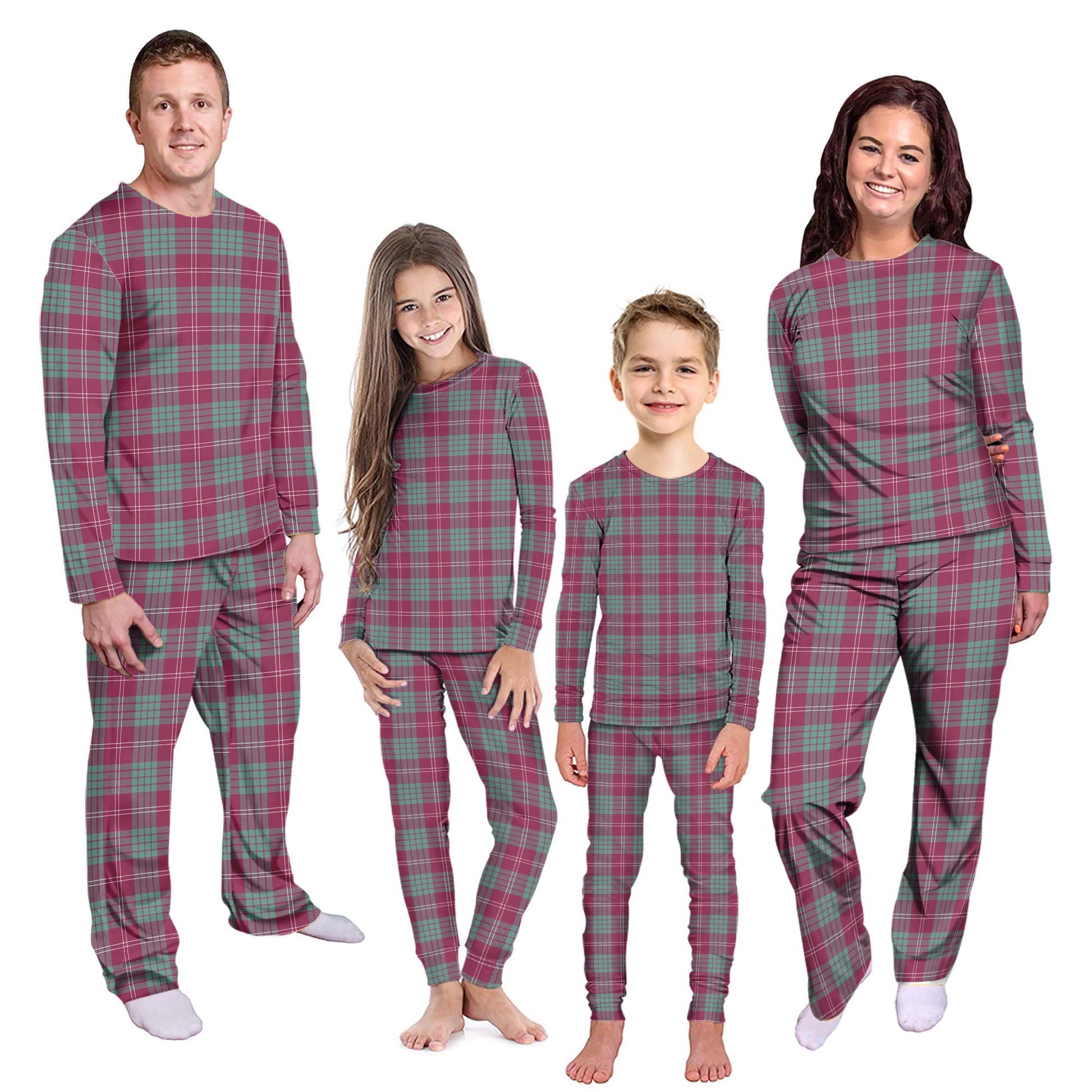 Crawford Ancient Tartan Pajamas Family Set - Tartanvibesclothing