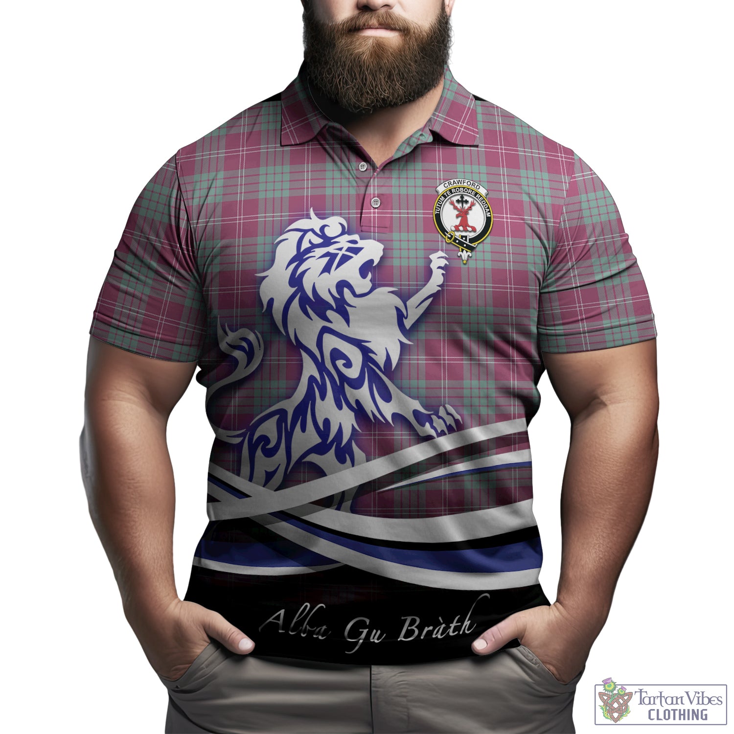 crawford-ancient-tartan-polo-shirt-with-alba-gu-brath-regal-lion-emblem