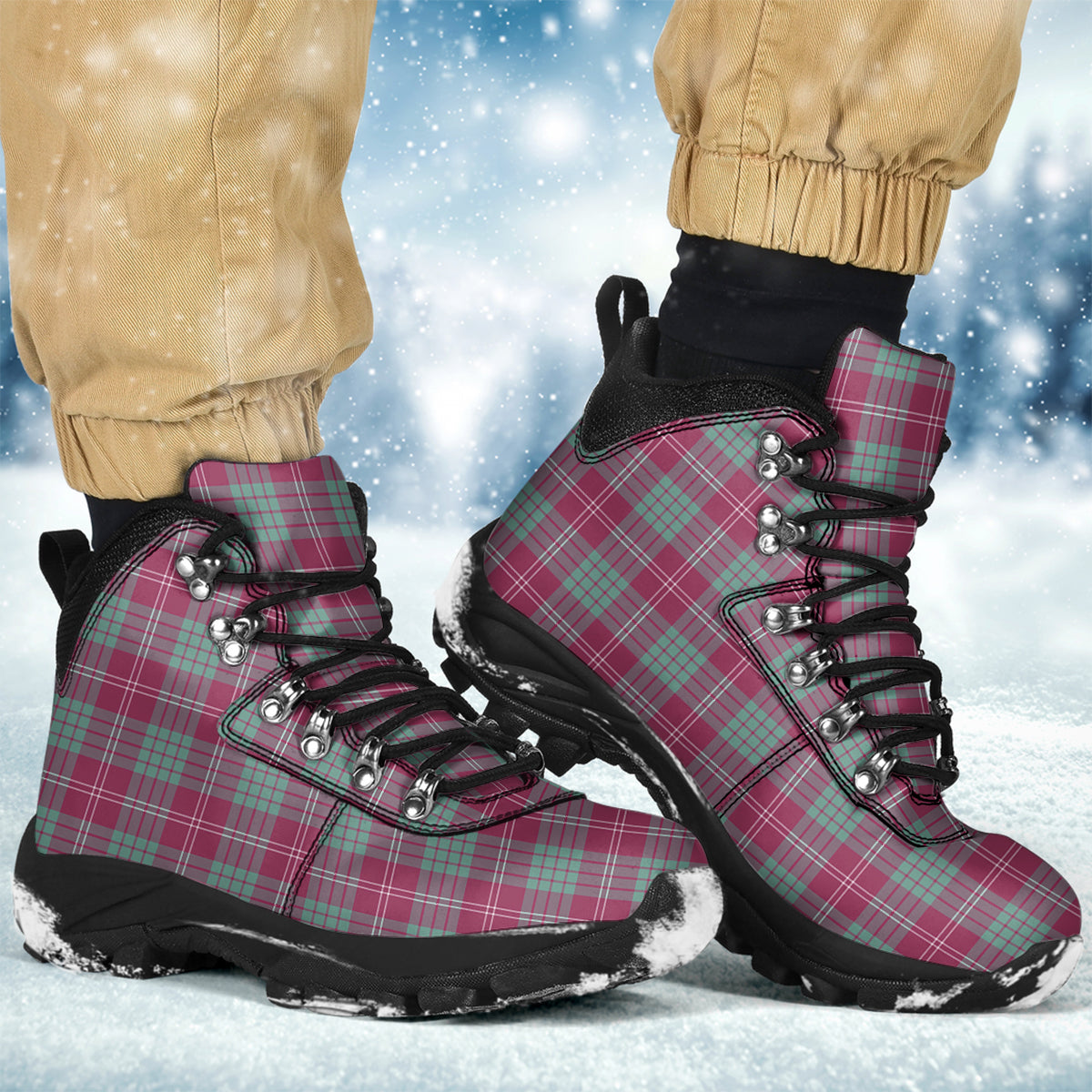 Crawford Ancient Tartan Alpine Boots - Tartanvibesclothing