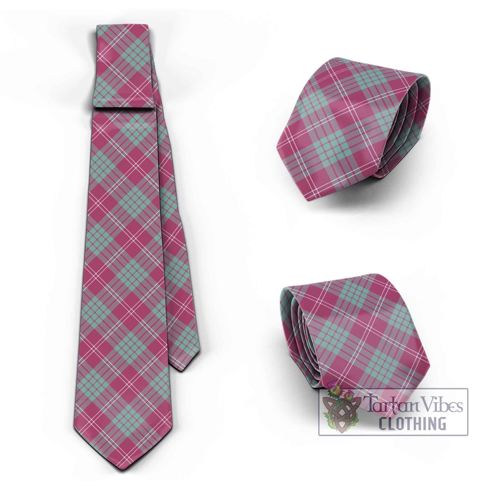 Tartan Vibes Clothing Crawford Ancient Tartan Classic Necktie Cross Style