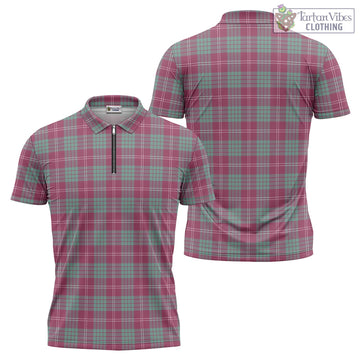 Crawford Ancient Tartan Zipper Polo Shirt