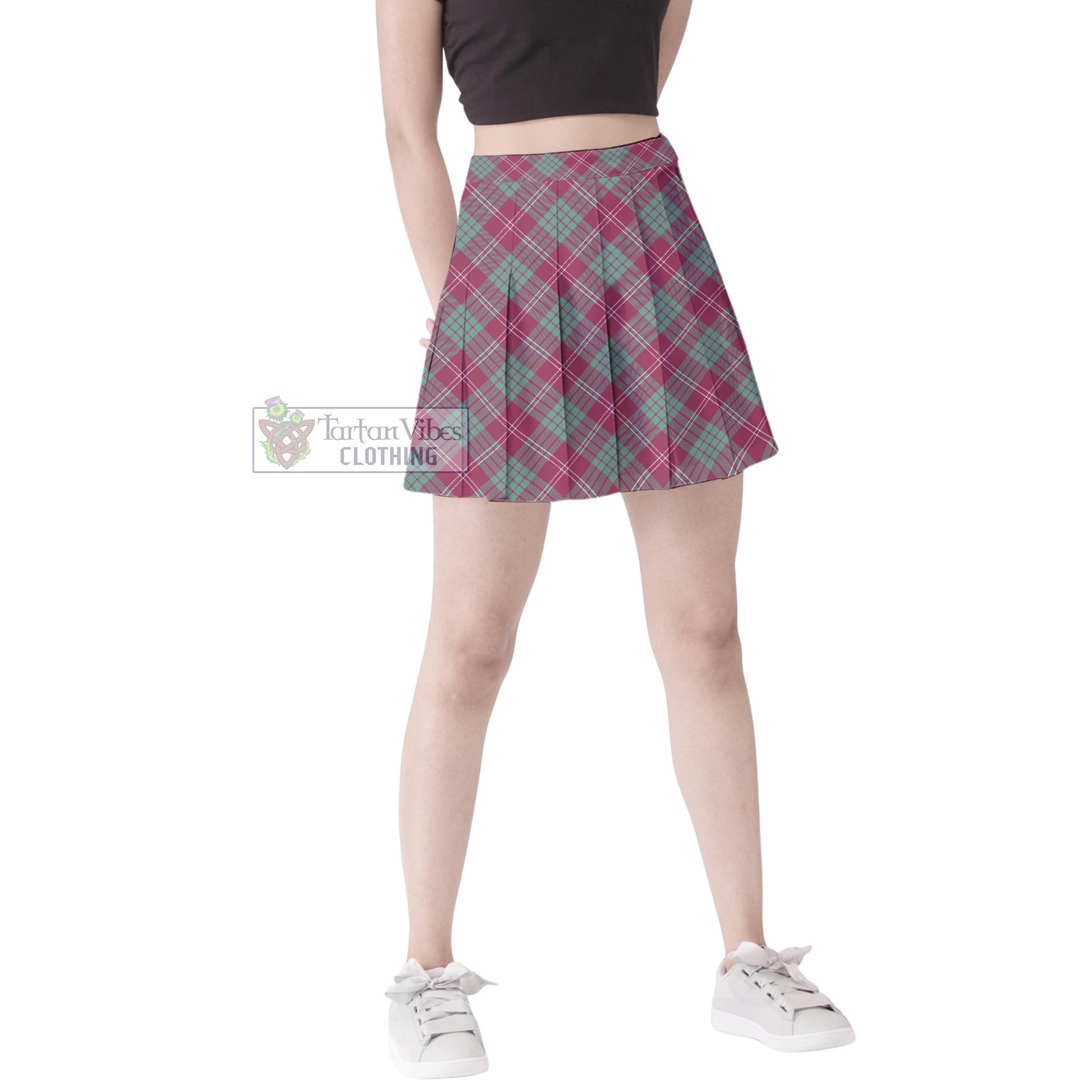 Tartan Vibes Clothing Crawford Ancient Tartan Women's Plated Mini Skirt