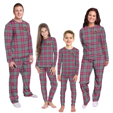 Crawford Ancient Tartan Pajamas Family Set with Family Crest