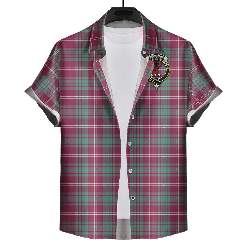 crawford-ancient-tartan-short-sleeve-button-down-shirt-with-family-crest