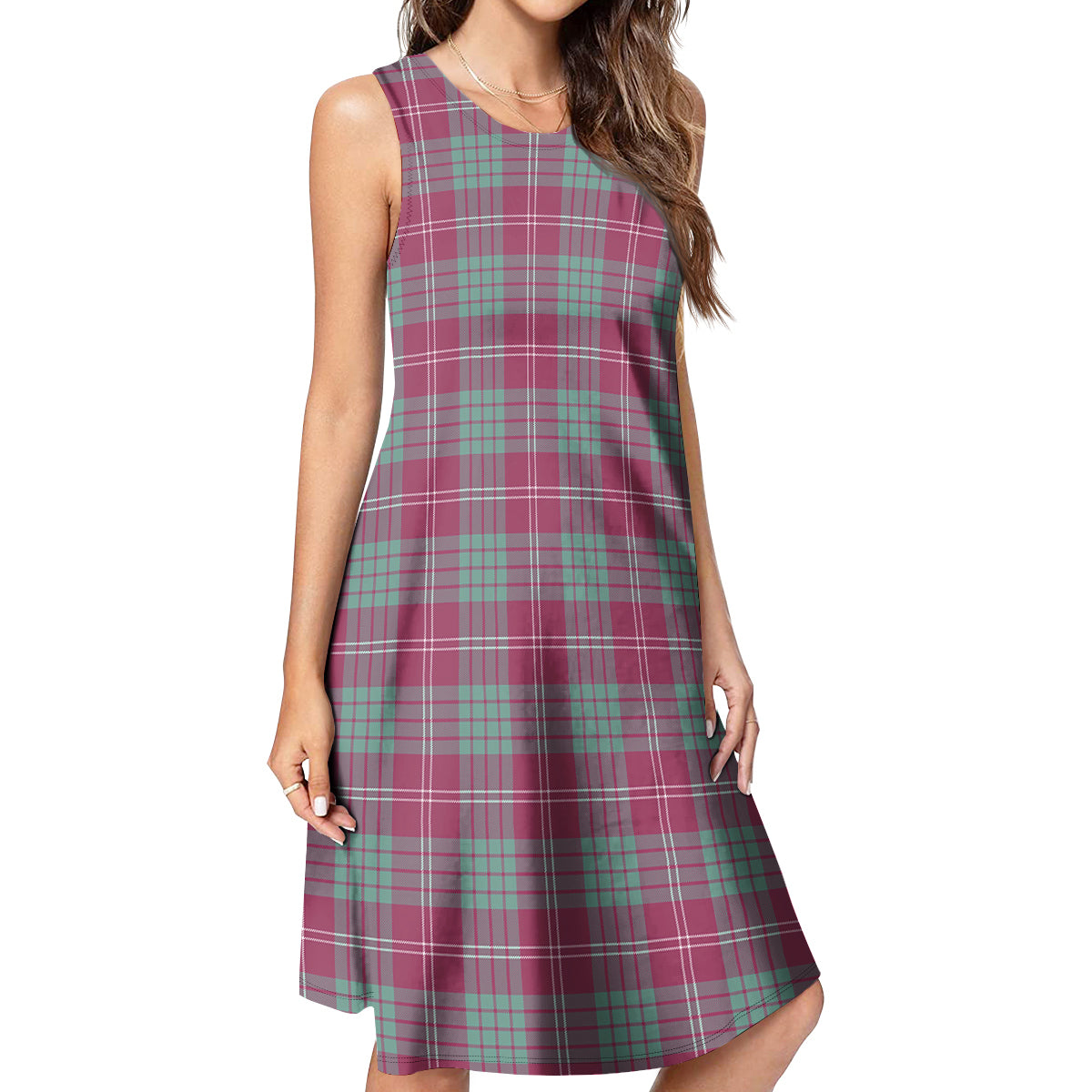 Crawford Ancient Tartan Womens Casual Dresses - Tartanvibesclothing