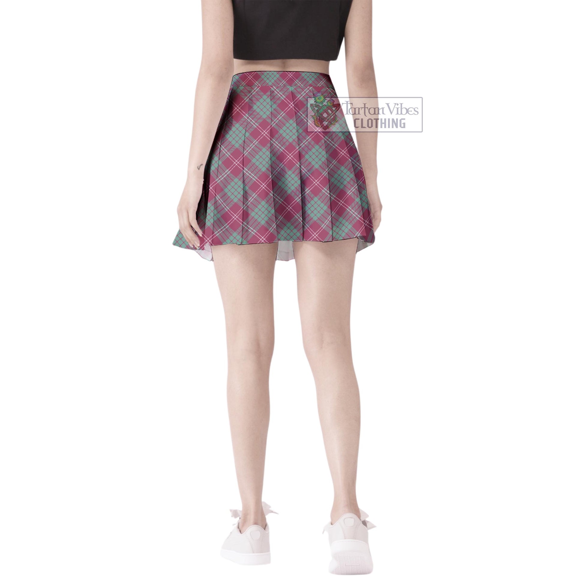 Tartan Vibes Clothing Crawford Ancient Tartan Women's Plated Mini Skirt