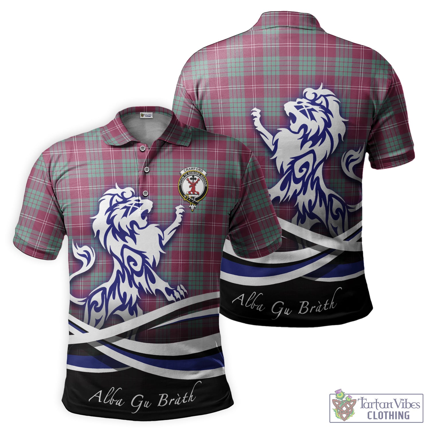 crawford-ancient-tartan-polo-shirt-with-alba-gu-brath-regal-lion-emblem