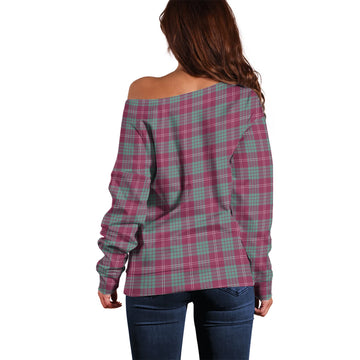 Crawford Ancient Tartan Off Shoulder Women Sweater