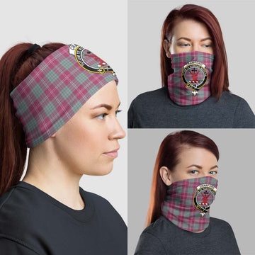 Crawford Ancient Tartan Neck Gaiters, Tartan Bandanas, Tartan Head Band with Family Crest