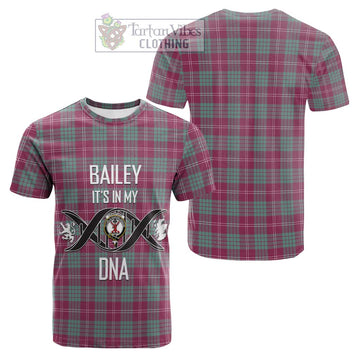 Crawford Ancient Tartan Cotton T-shirt with Family Crest DNA In Me Style