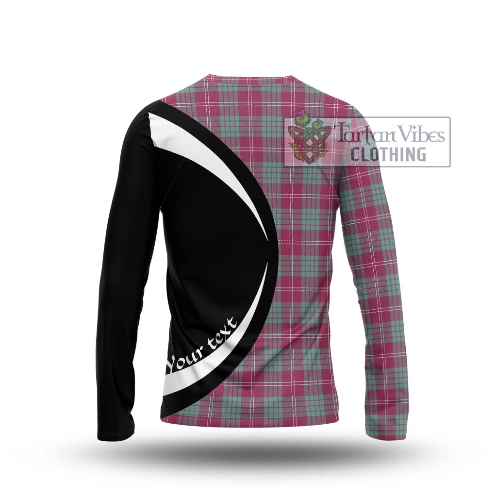 Tartan Vibes Clothing Crawford Ancient Tartan Long Sleeve T-Shirt with Family Crest Circle Style