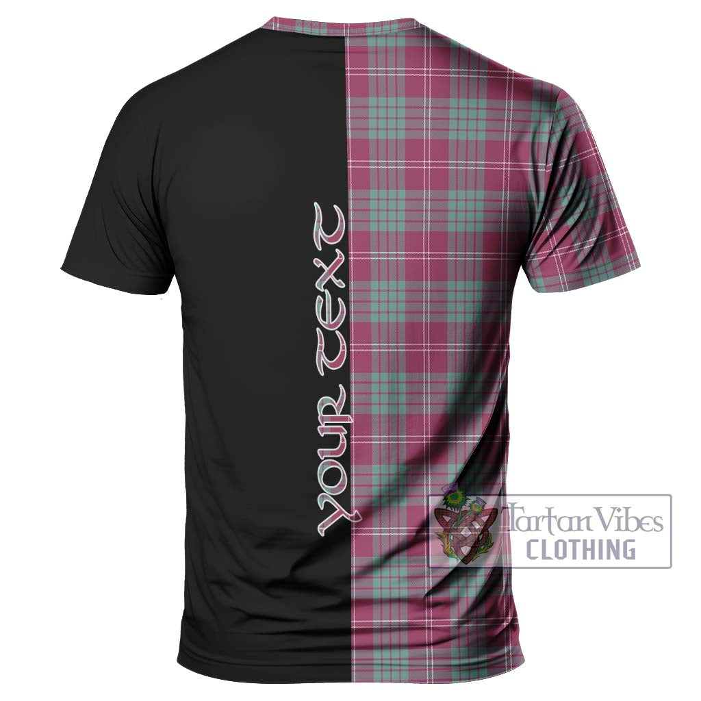 Tartan Vibes Clothing Crawford Ancient Tartan T-Shirt with Family Crest and Half Of Me Style