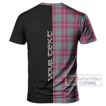 Crawford Ancient Tartan T-Shirt with Family Crest and Half Of Me Style