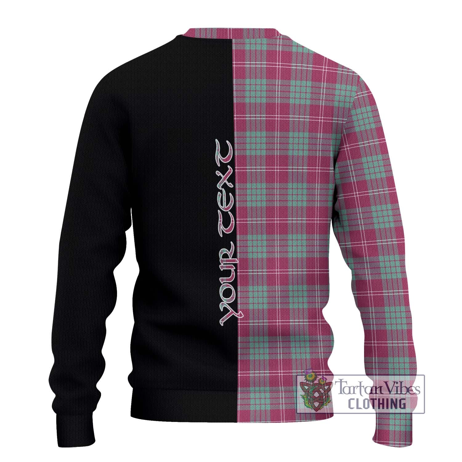 Tartan Vibes Clothing Crawford Ancient Tartan Knitted Sweater with Family Crest and Half Of Me Style