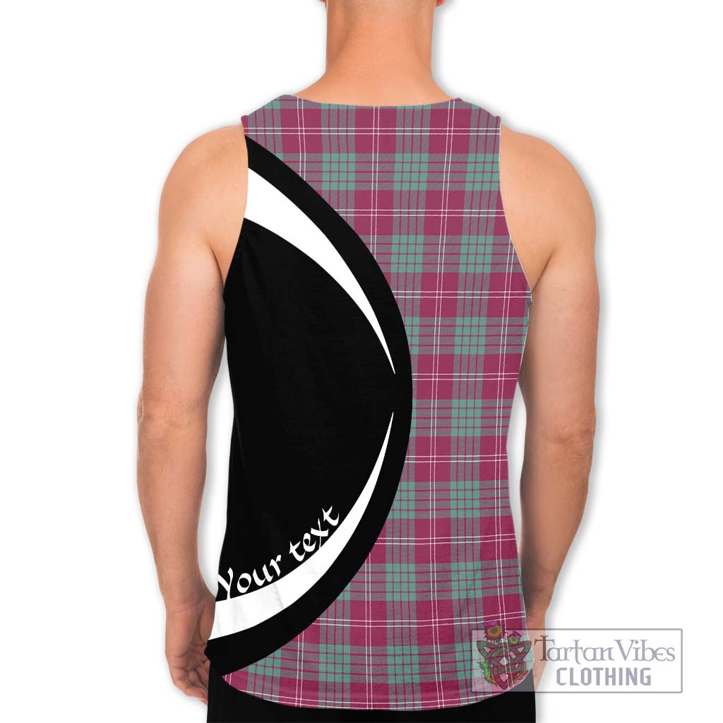 Tartan Vibes Clothing Crawford Ancient Tartan Men's Tank Top with Family Crest Circle Style