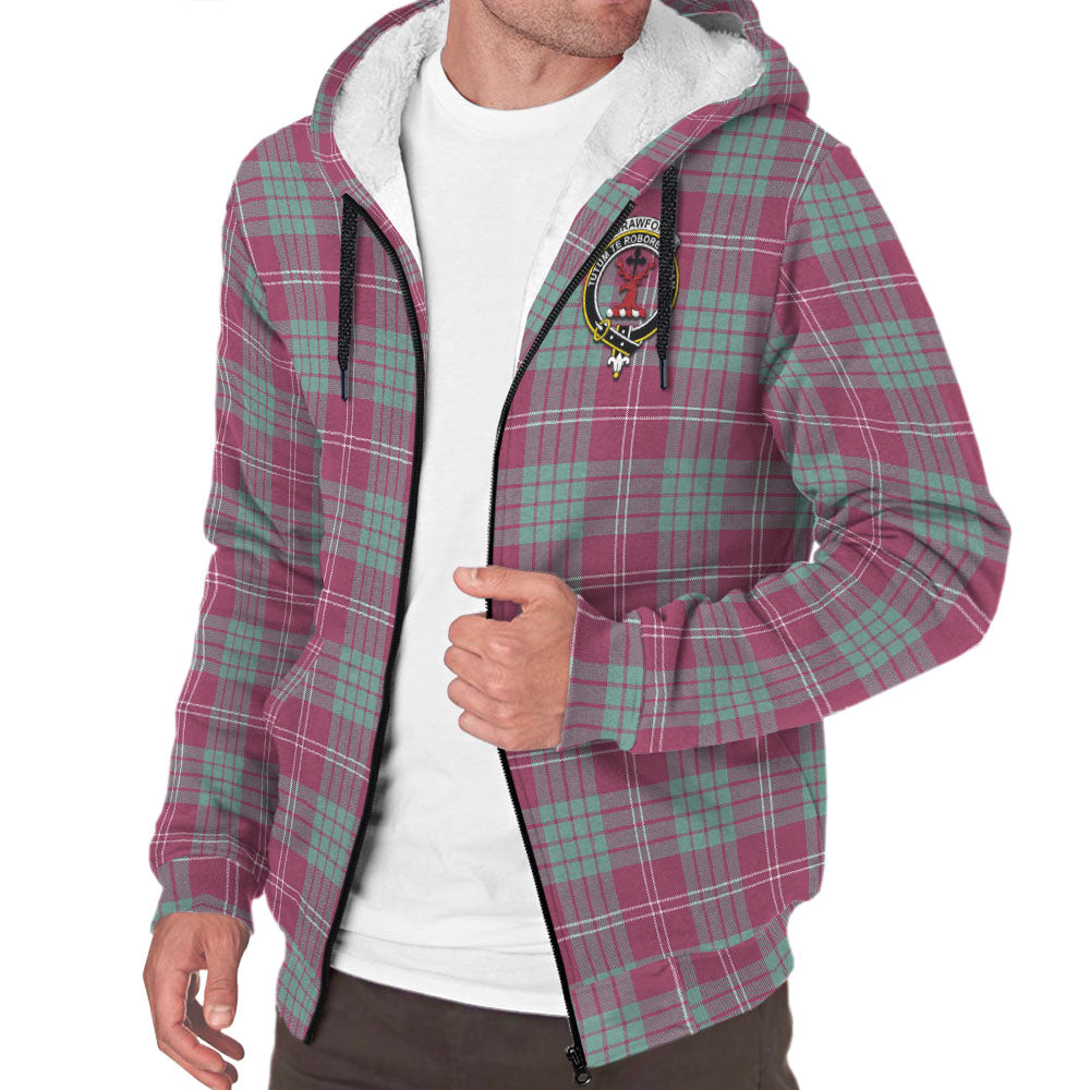 crawford-ancient-tartan-sherpa-hoodie-with-family-crest