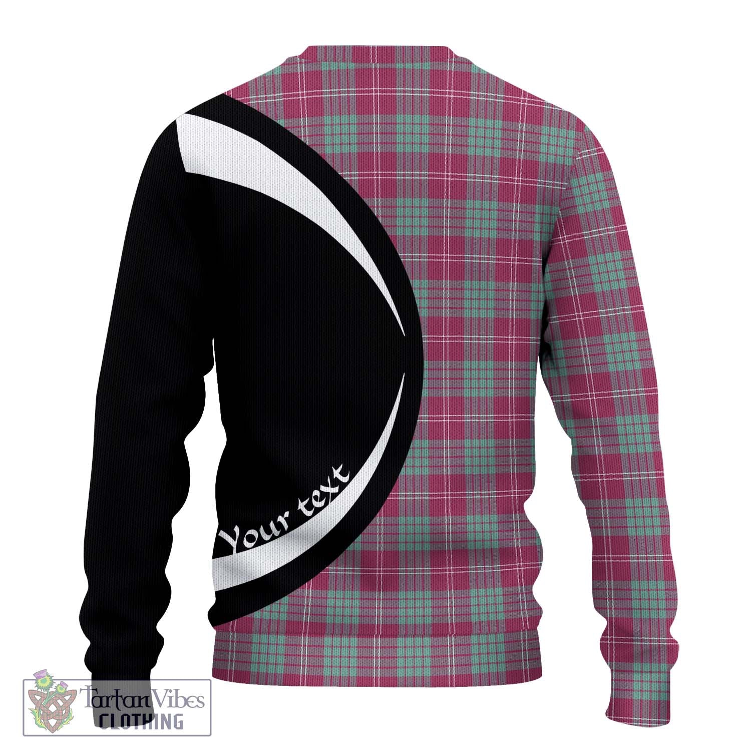 Tartan Vibes Clothing Crawford Ancient Tartan Knitted Sweater with Family Crest Circle Style