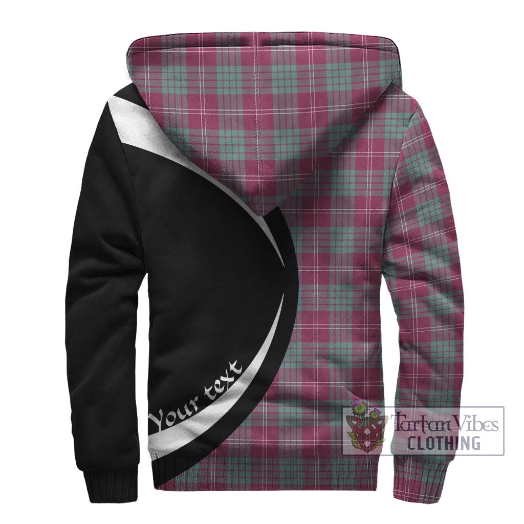 Tartan Vibes Clothing Crawford Ancient Tartan Sherpa Hoodie with Family Crest Circle Style