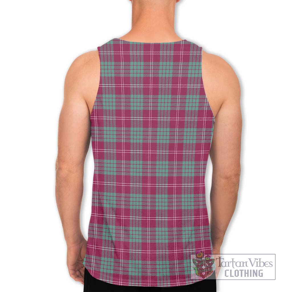 Tartan Vibes Clothing Crawford Ancient Tartan Men's Tank Top with Family Crest DNA In Me Style