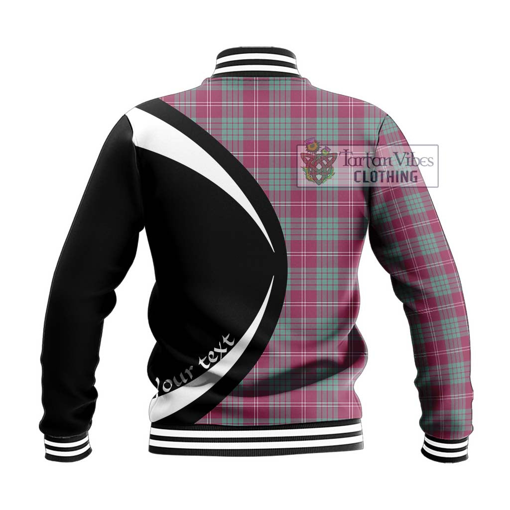 Tartan Vibes Clothing Crawford Ancient Tartan Baseball Jacket with Family Crest Circle Style