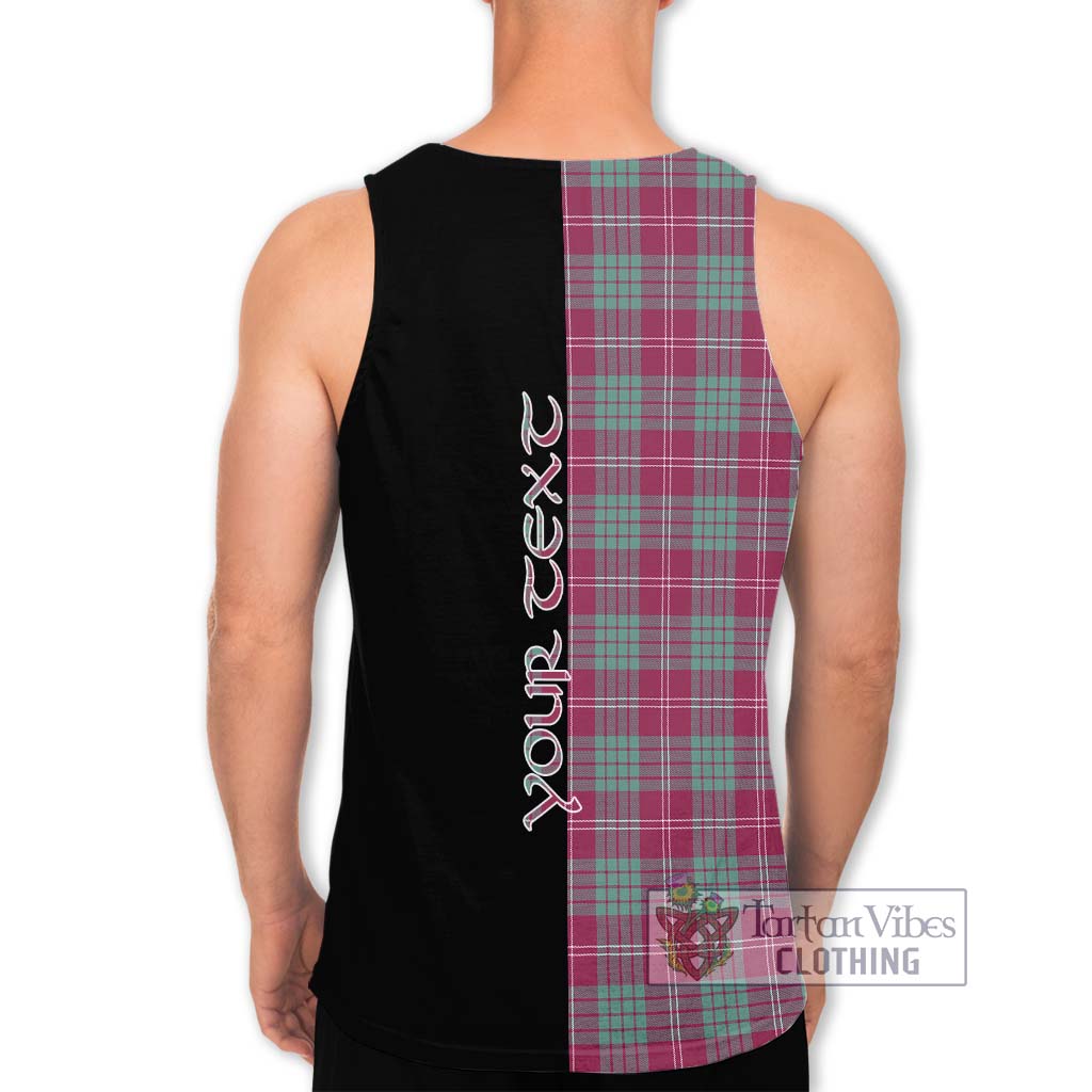 Tartan Vibes Clothing Crawford Ancient Tartan Men's Tank Top with Family Crest and Half Of Me Style