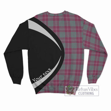 Crawford Ancient Tartan Sweatshirt with Family Crest Circle Style