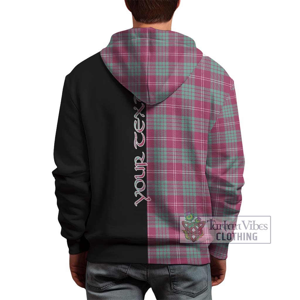 Tartan Vibes Clothing Crawford Ancient Tartan Hoodie with Family Crest and Half Of Me Style