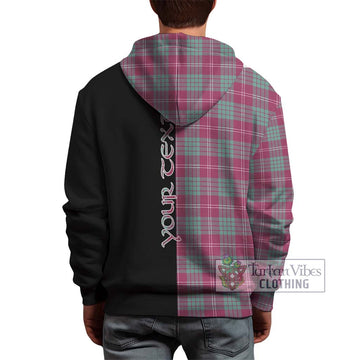 Crawford Ancient Tartan Hoodie with Family Crest and Half Of Me Style