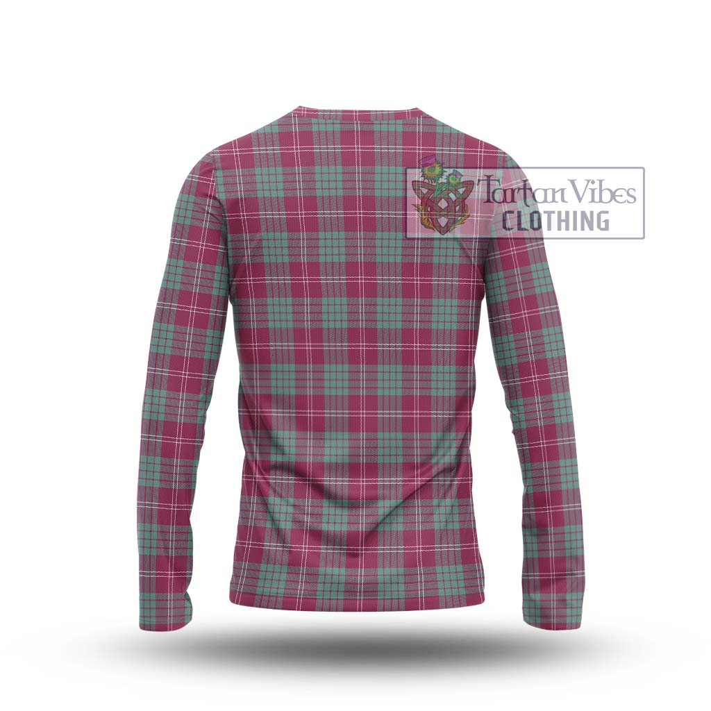 Tartan Vibes Clothing Crawford Ancient Tartan Long Sleeve T-Shirt with Family Crest DNA In Me Style