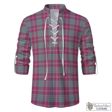 Crawford Ancient Tartan Men's Scottish Traditional Jacobite Ghillie Kilt Shirt