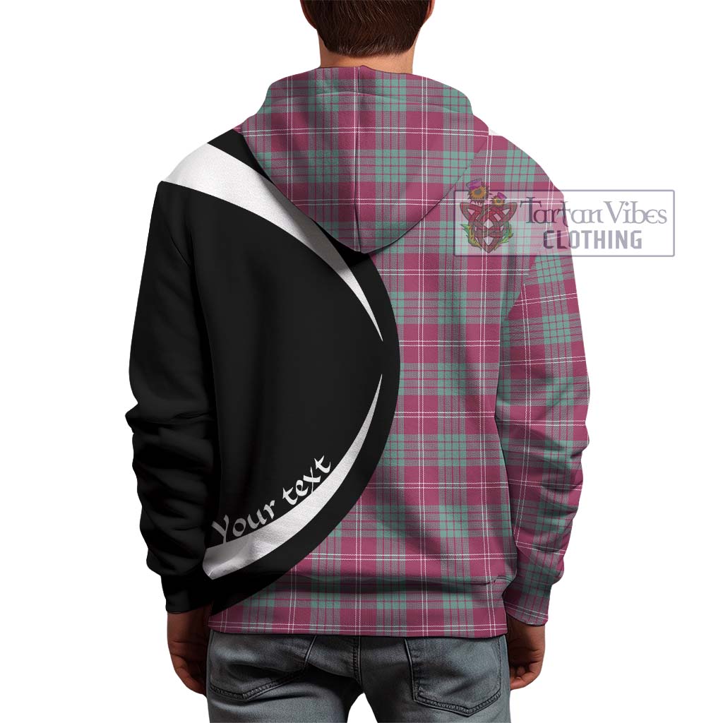 Tartan Vibes Clothing Crawford Ancient Tartan Hoodie with Family Crest Circle Style