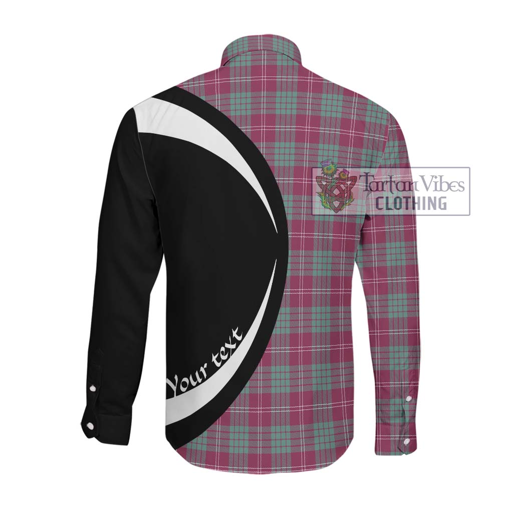 Tartan Vibes Clothing Crawford Ancient Tartan Long Sleeve Button Up with Family Crest Circle Style