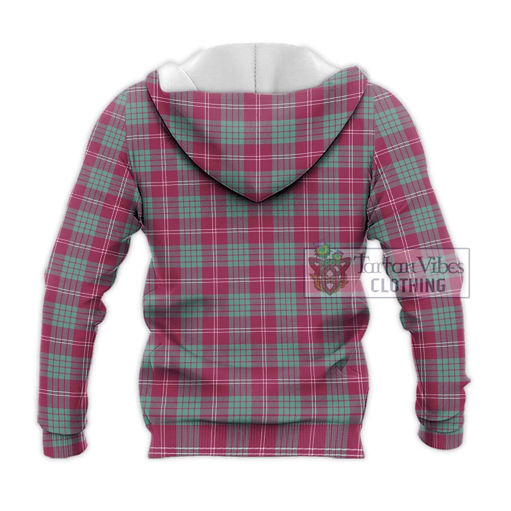 Tartan Vibes Clothing Crawford Ancient Tartan Knitted Hoodie with Family Crest DNA In Me Style