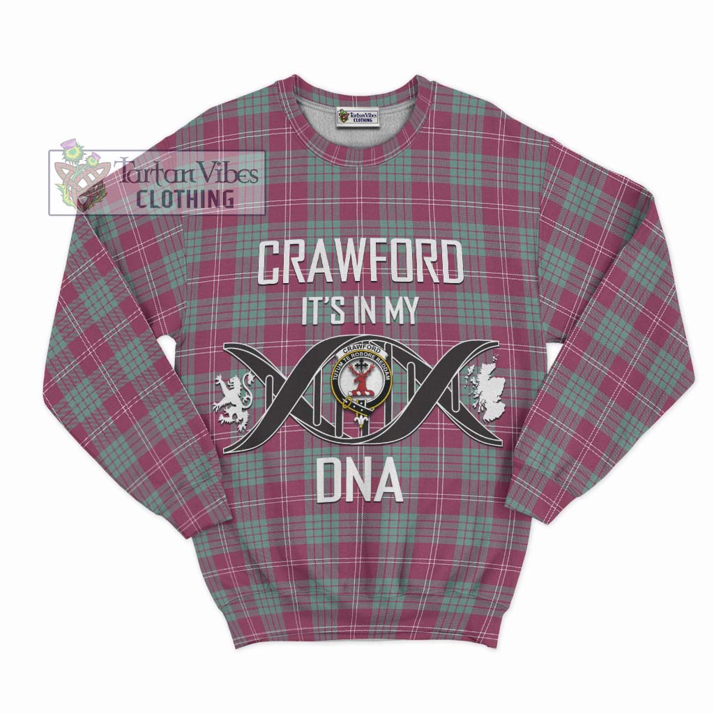 Tartan Vibes Clothing Crawford Ancient Tartan Sweatshirt with Family Crest DNA In Me Style